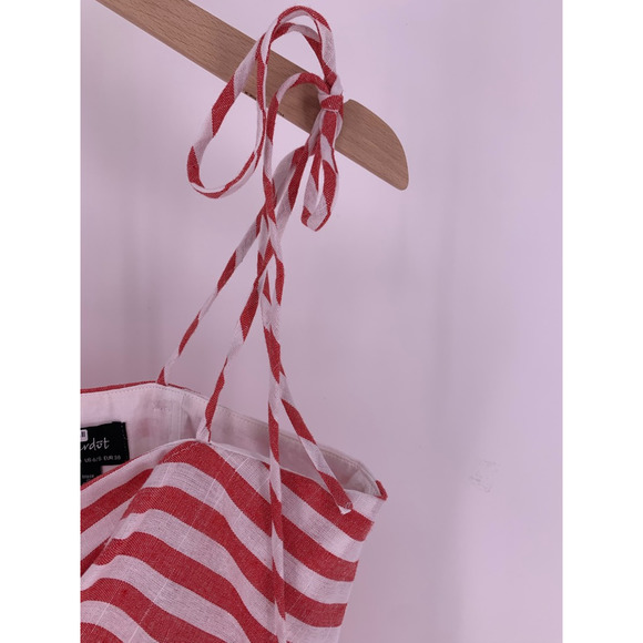 Bardot Red and White Striped Tank Top - Picture 5 of 10